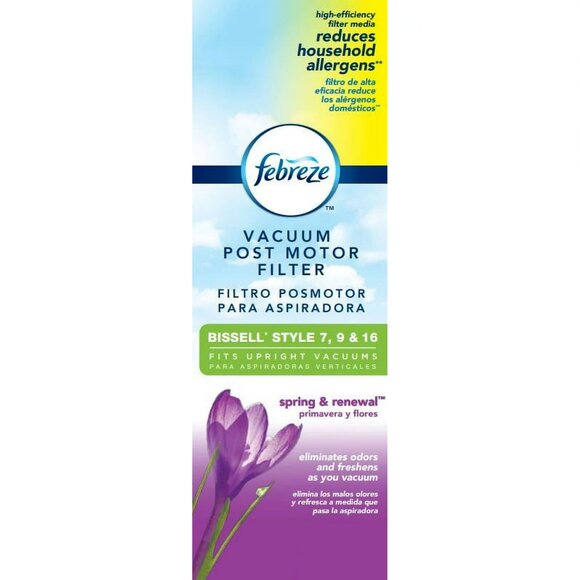 Febreze Spring & Renewal Scent BISSELL Style 7, 9 & 16 Vacuum Filter, 27W83 - Picture 1 of 4